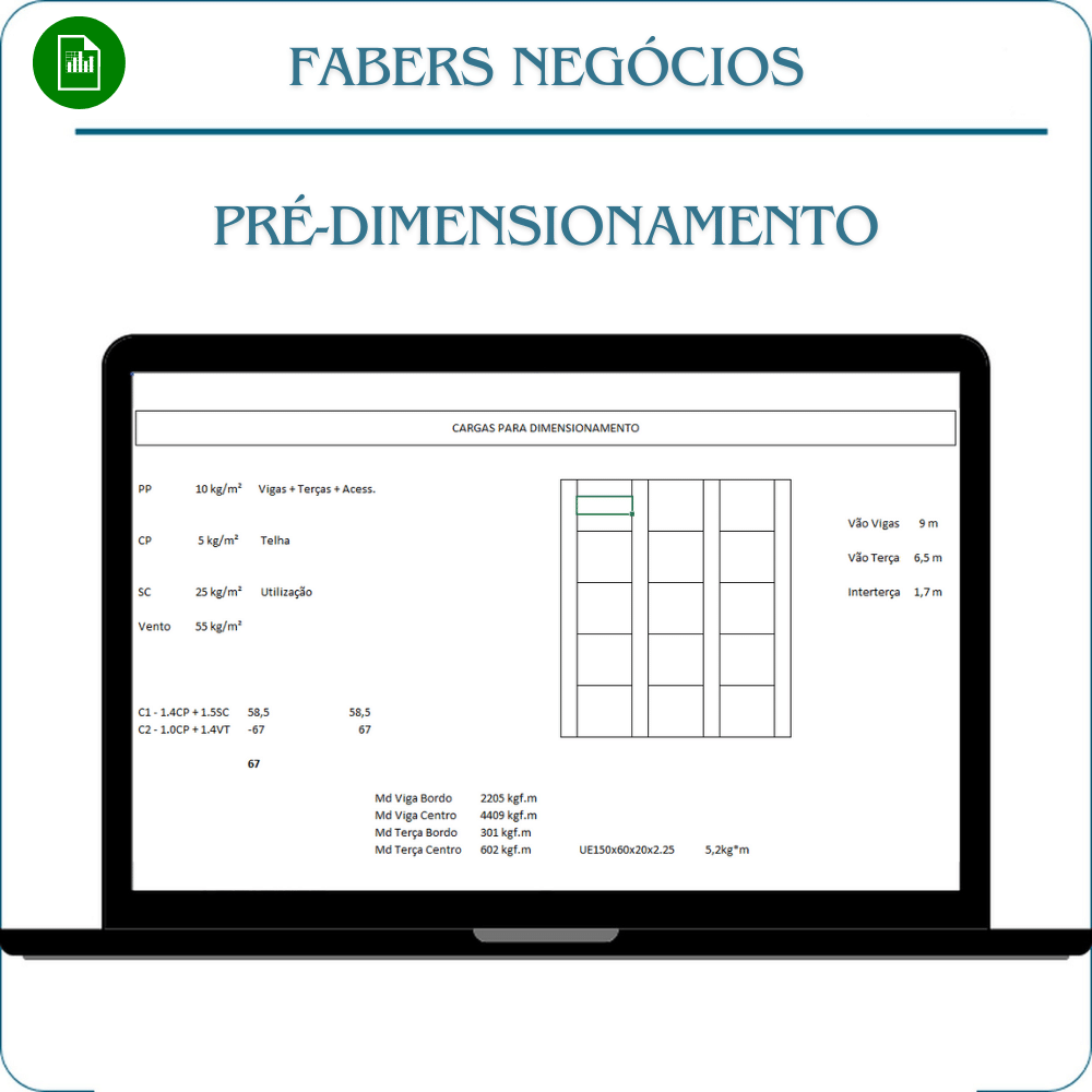 Planilha Pré-Dimensionamento em Excel