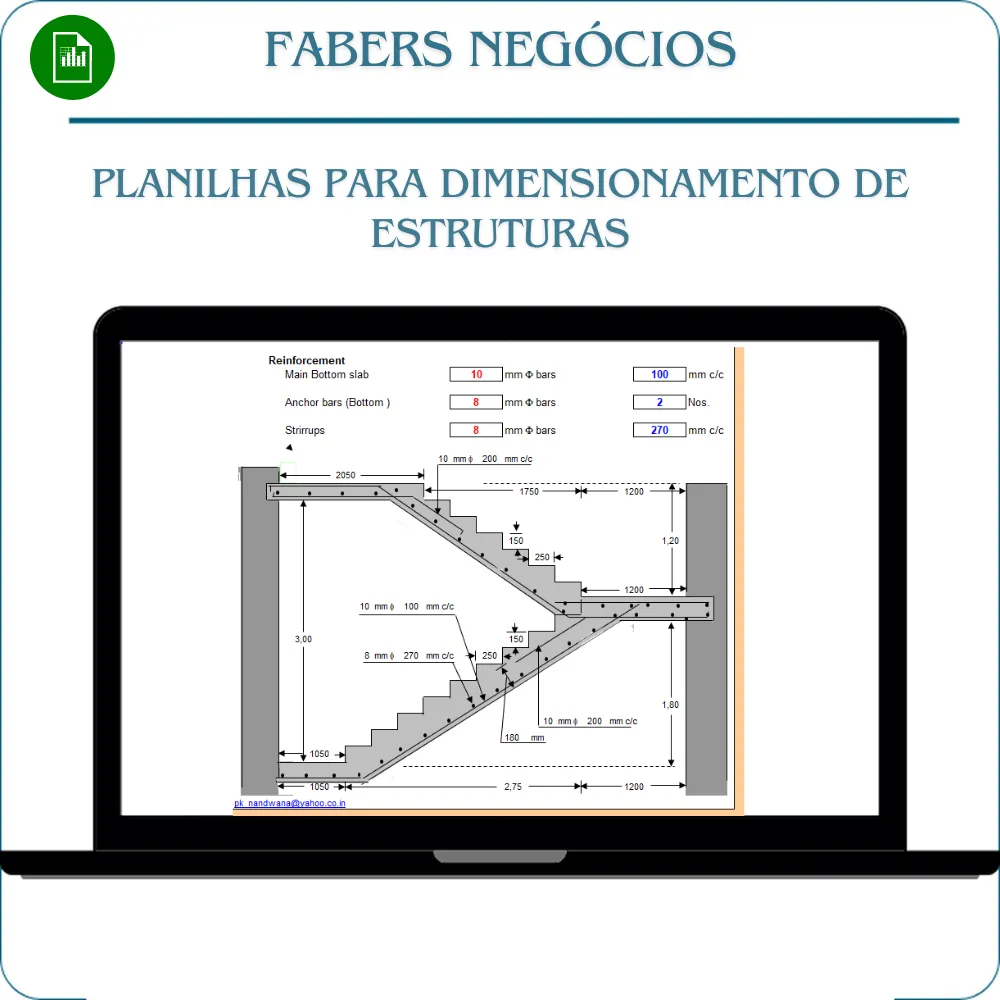 Kit Planilhas para Dimensionamento de Estruturas civil em Excel