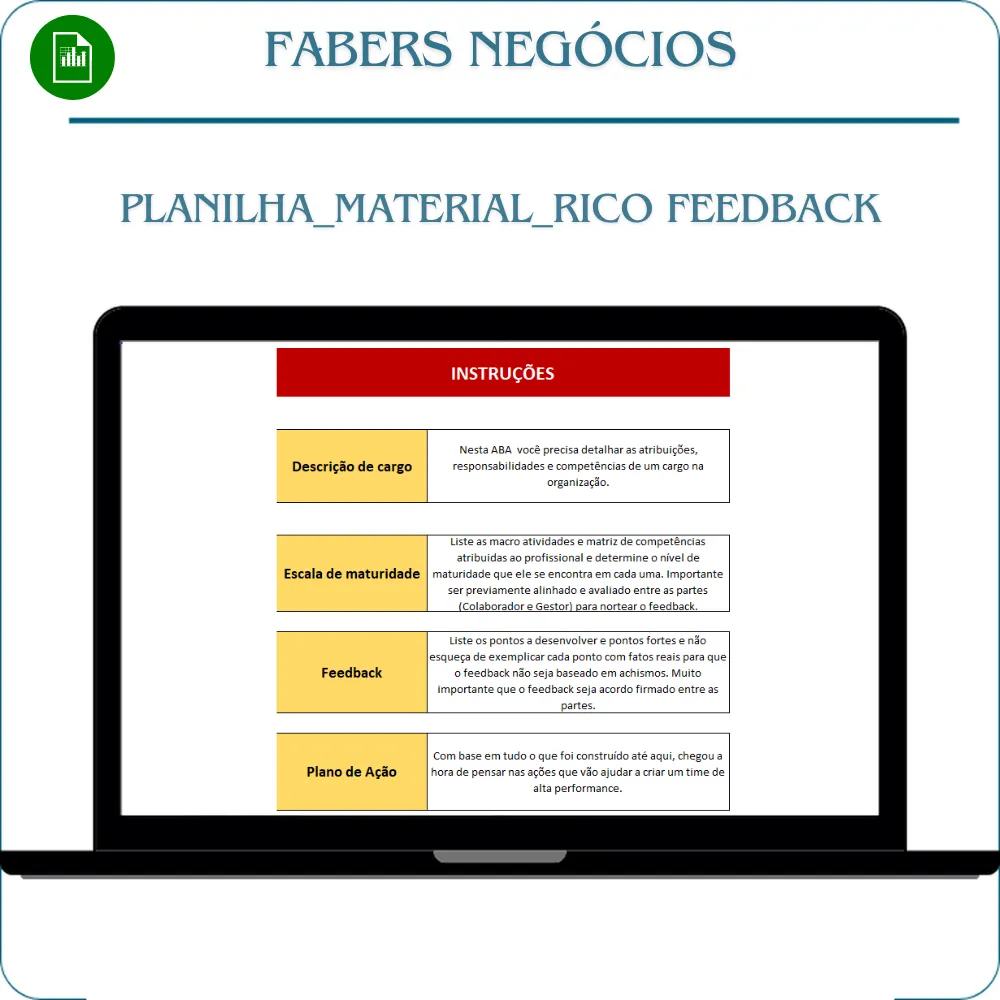 Planilha_Material_Rico_Feedback em Excel